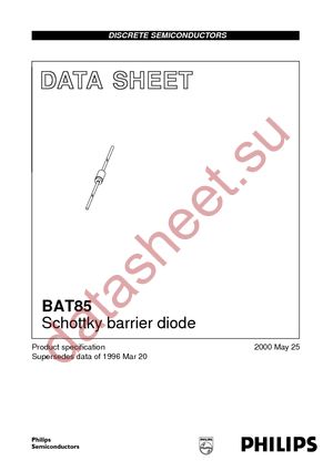BAT85 T/R datasheet  